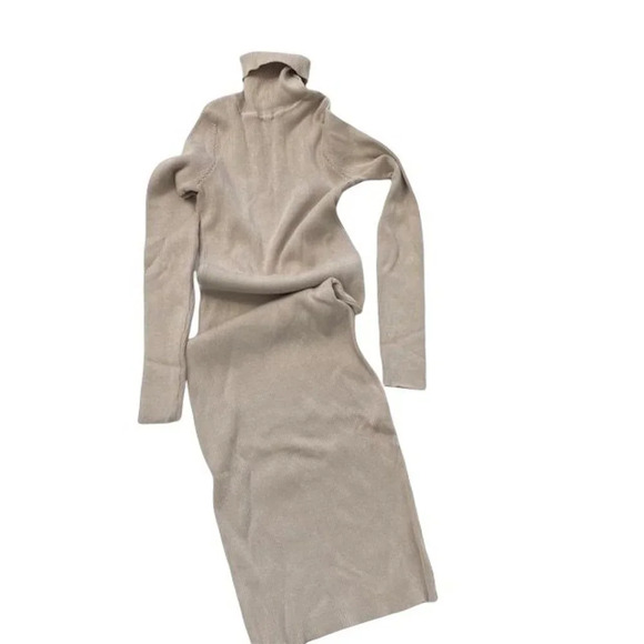 Stretch Turtleneck Slim Fit Dress Size M NWT - Picture 5 of 7